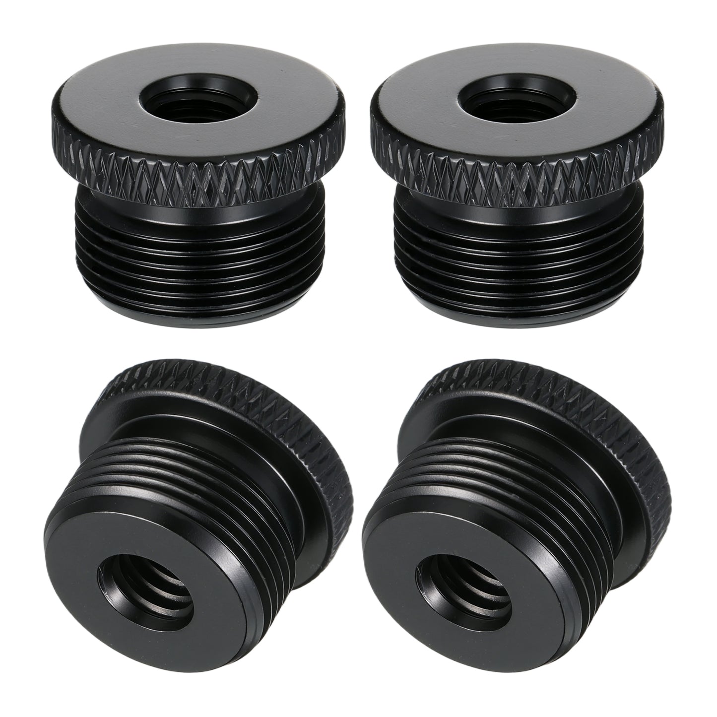 4 Pcs Microphone Thread Adapter Set, 5/8" Male to 1/4" Female Microphones Screw Thread Converter Screw Converters for Microphones Stands for Microphone Mount to Camera Tripod