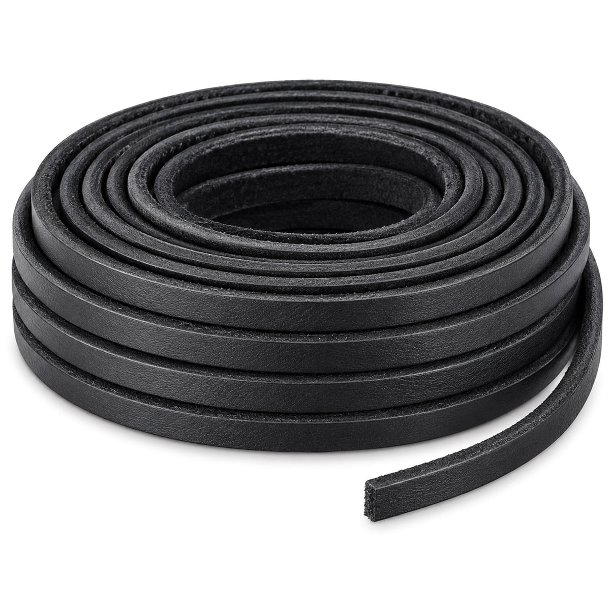 Leather Necklace Cord, 3mm×5m Black Leather Cord for Jewellery Making