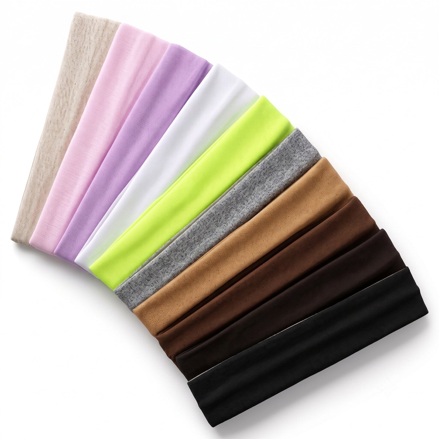 10 Pcs Elastic Headbands for Women, Fashion Wide Headbands