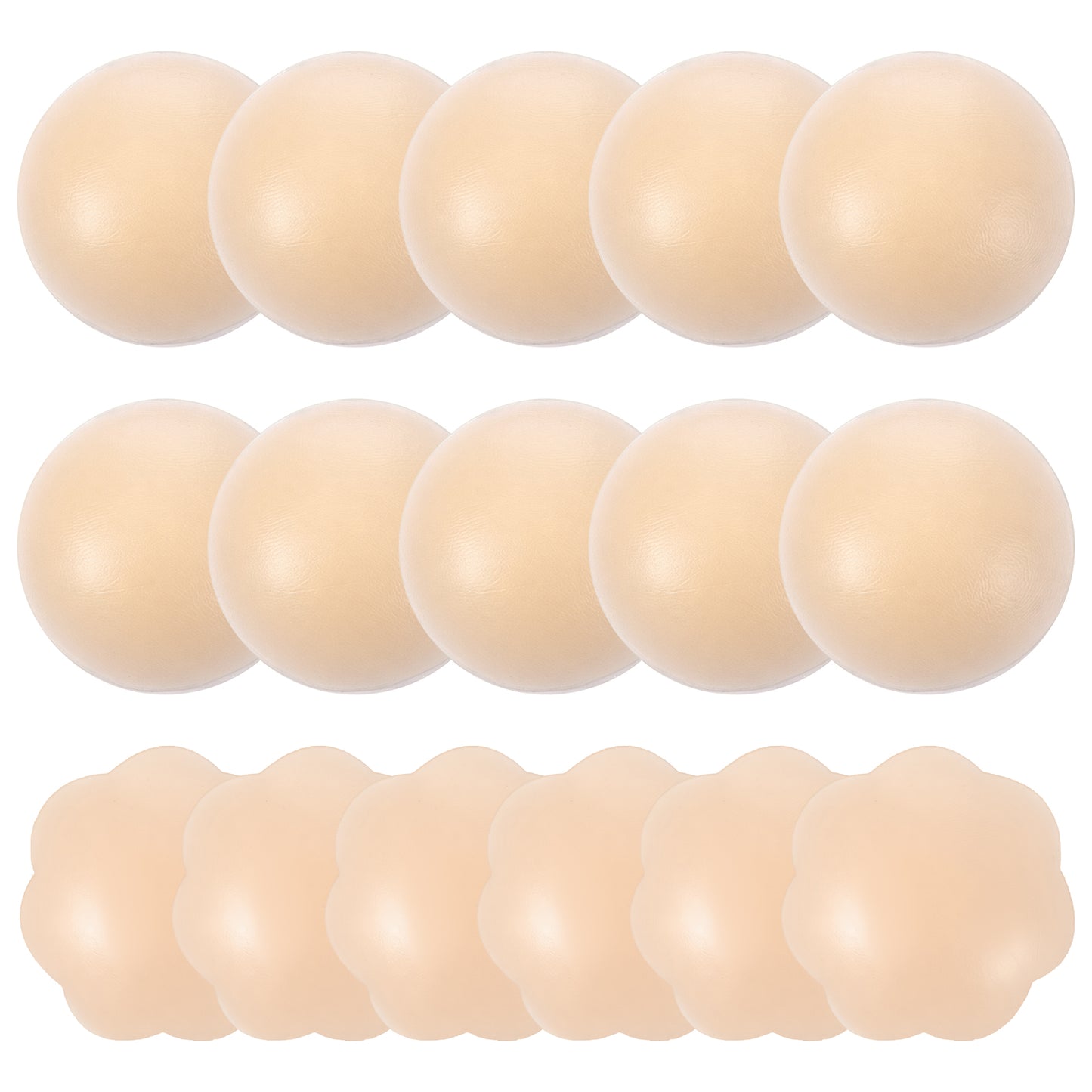 Zelphvt 8 Pairs Silicone Nipple Covers Boobs, Reusable Nipples Pasties for Women Silicone Pasties Nipple Cover Invisible Reusable Adhesive Bra for Wedding, No Show, Sweat Proof