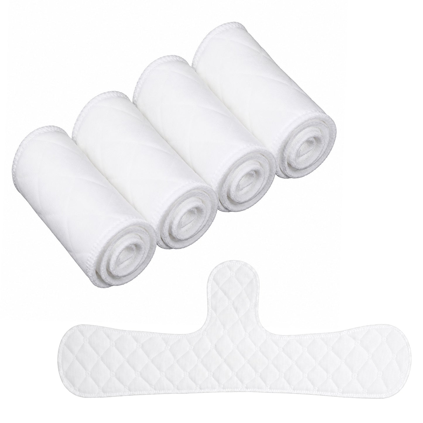 Xelsluthe 4 PCS Under Breast Sweat Pads, Bra Liners Cotton, Reusable Bra Liners for Sweat, Washable and Soft Absorbing Pads for Bras, Comfortable and Skin-Friendly Design