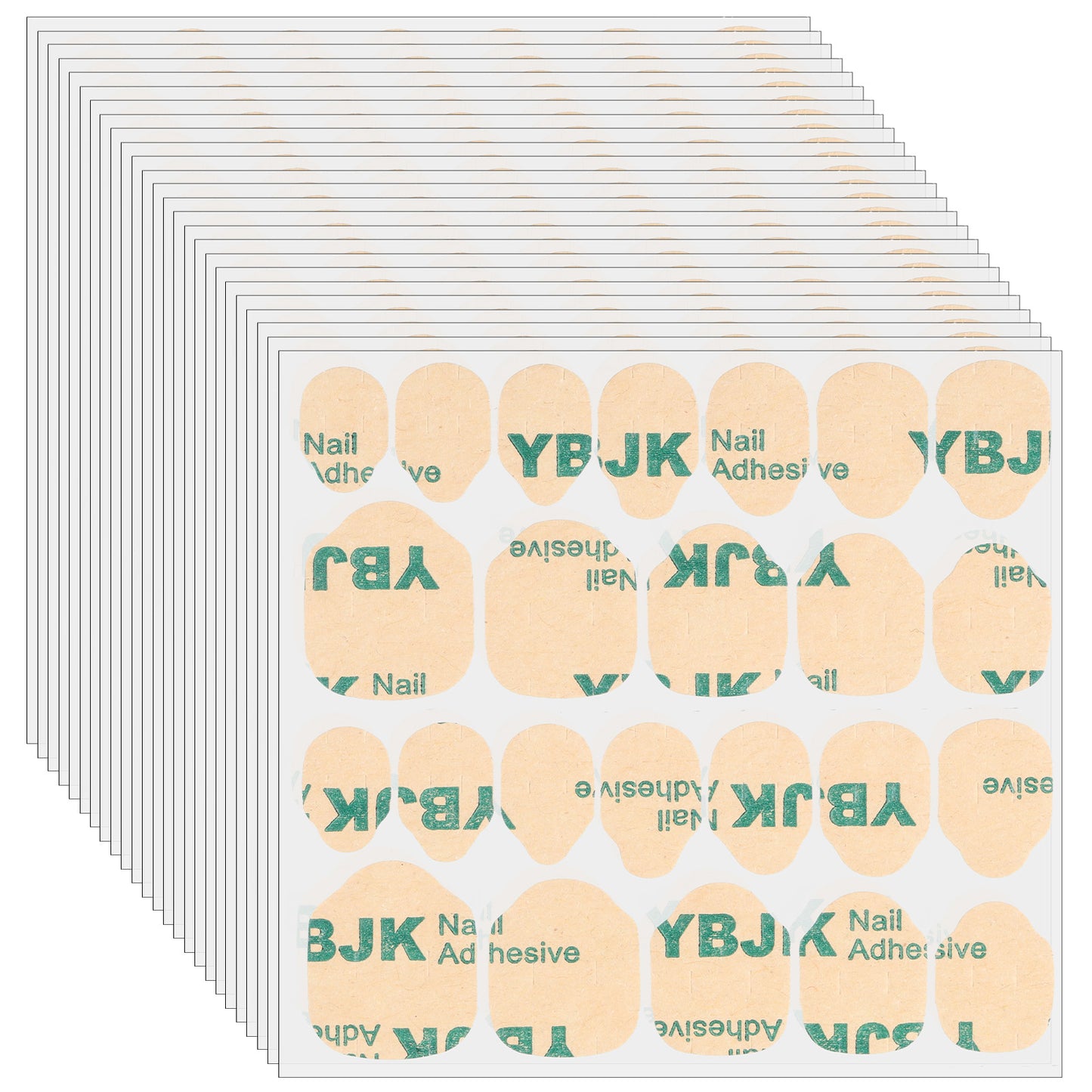 25 Sheets 600 Pcs Adhesive Nail Tabs Nail Sticky Tabs for Press on Nails Double Sided Jelly Nails Adhesive Tab for Manicure Waterproof Strong Nailes Stickers
