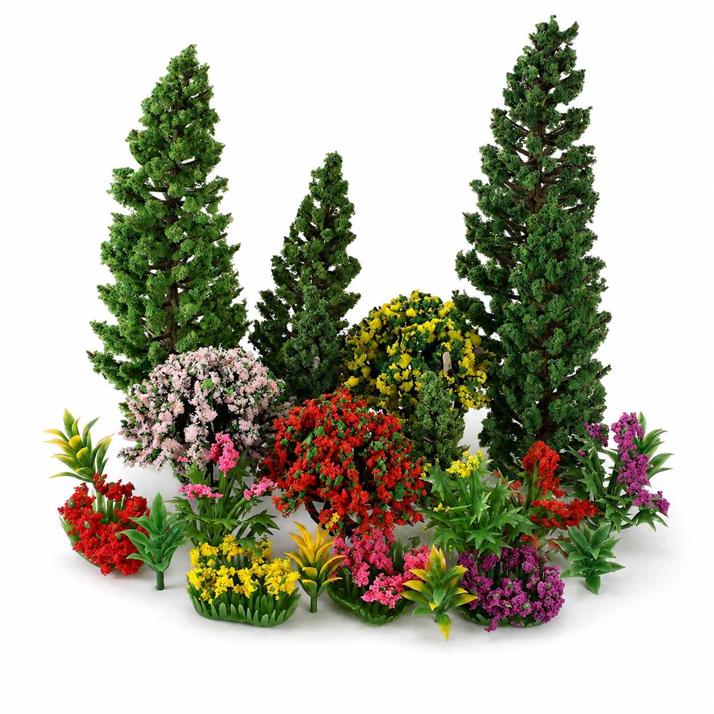 Viliqiou 23 PCS Model Trees Mixed Miniature Trees, Artificial Fake Tree