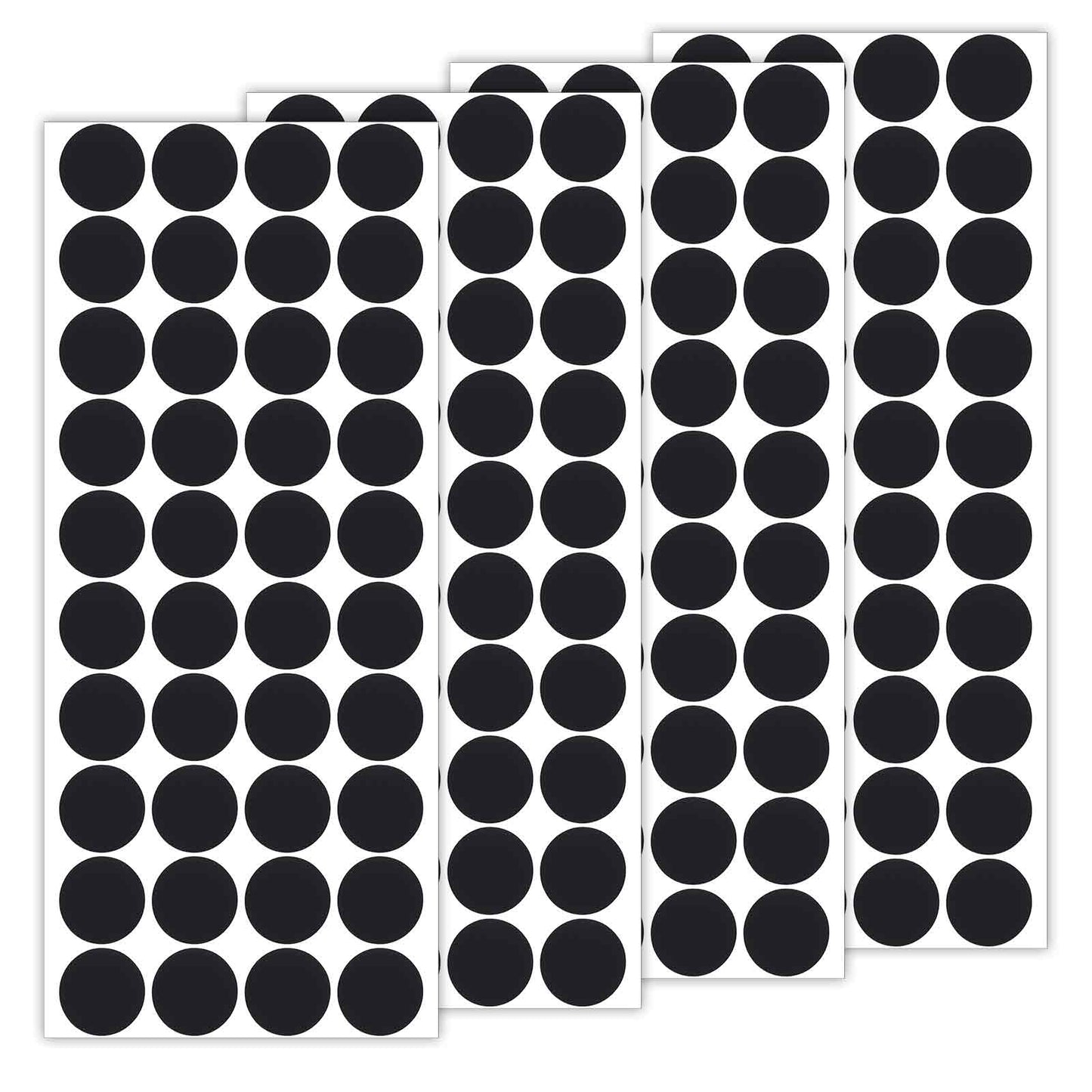 160Pcs Non Slip Stick On Pads Black Adhesive Rubber Pads Self Stick 2cm Self Adhesive Non Slip Pad Round Silicone Pad for Furniture Anti Scratch Rubber Feet Floor Protectors, 20mm Diameter