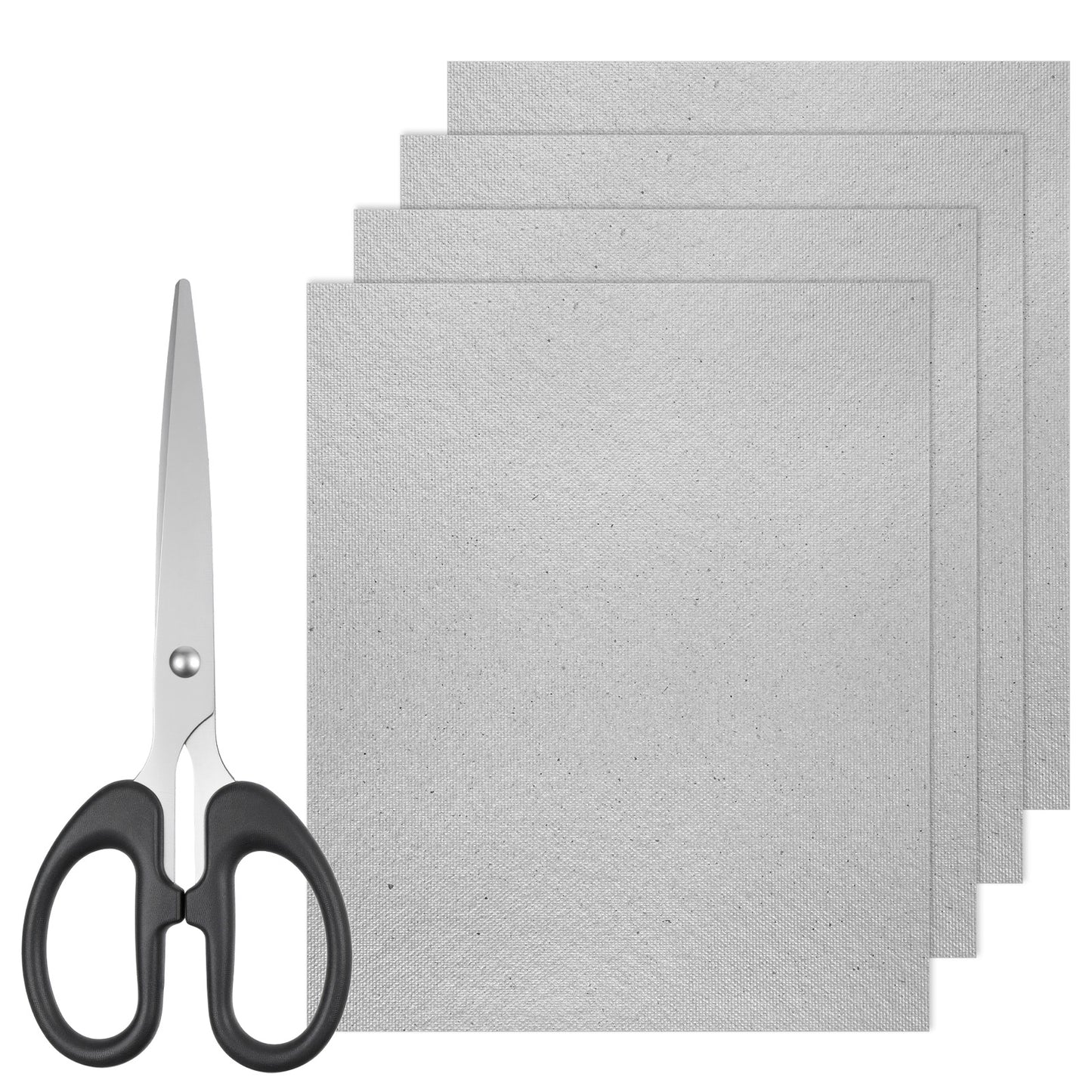 4 PCS Waveguide Cover Replacement, 150mm X 120mm Waveguide Cover Mica Plates Sheets with Scissor, Microwave Waveguides Covers Cutting According to The Required Size for Microwave Oven Repairing Part