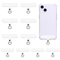 Vin Beauty Phone Tether Tab, 10 Pieces Universal Phone Lanyard Patch Phone Lanyard Tab Without Adhesive,Phone Lanyard Replacement Part for Cell Phone Strap Cell Phone Tether Tab