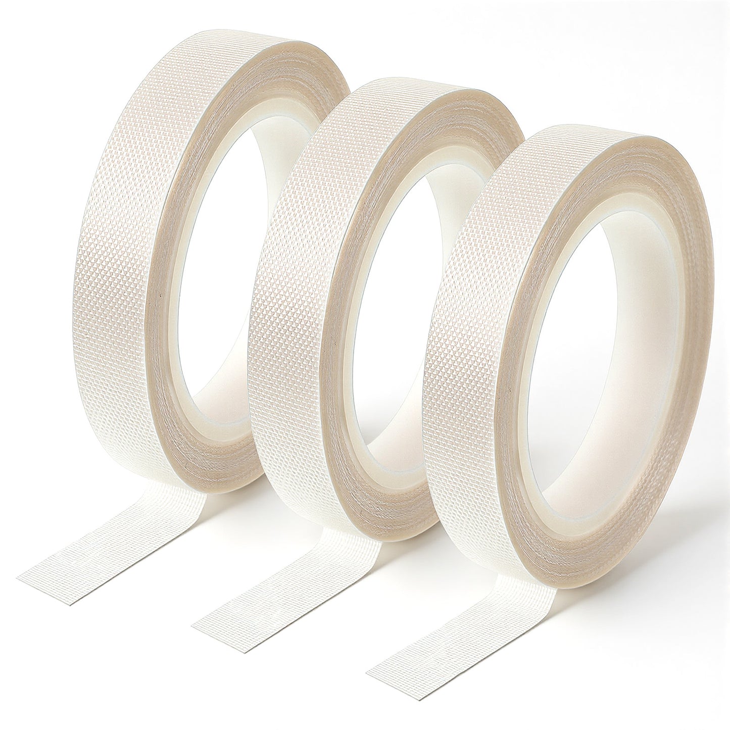 FdcLixuvol 3 Rolls Low Friction Drawer Slide Tape, 1.3cm x 10m Squeak and Abrasion Resistant Surface Protection Tape for Furniture, Drawer, Cabinet, Tools, Wood, Curtain, White(30m Total)