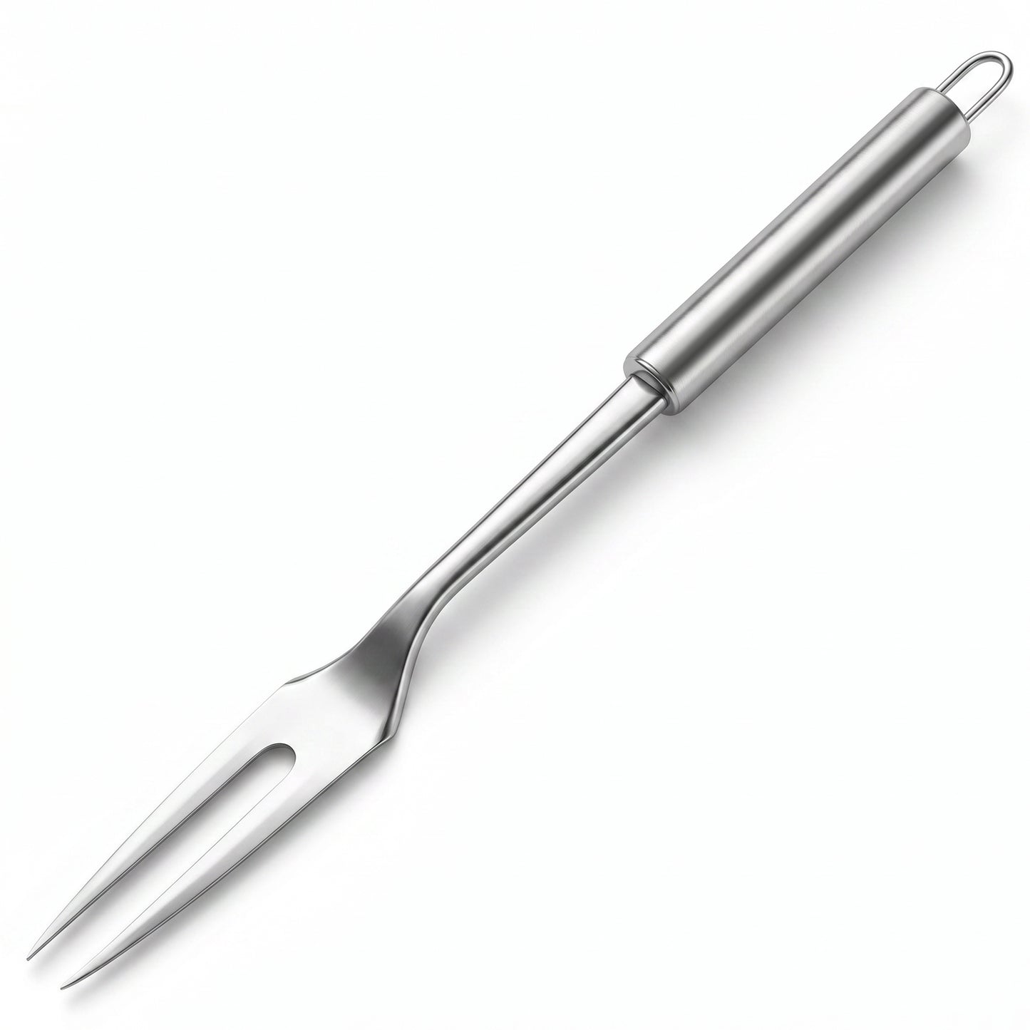 12.3" Meat Fork Stainless Steel Carving Fork 2-Prong Serving & Grilling Forks with Solid Metal Handle for Cooking, Kitchen, Carving, Serving, BBQ
