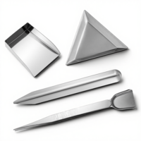 4PCS Bead Scoop, Craft Jewelry Bead Diamond Scoop Set, Stainless Steel Tweezer with Scoops and Beads Sorting Trays for Gemstones, Pearls, Rhinestones Pick up and Organizing Tools