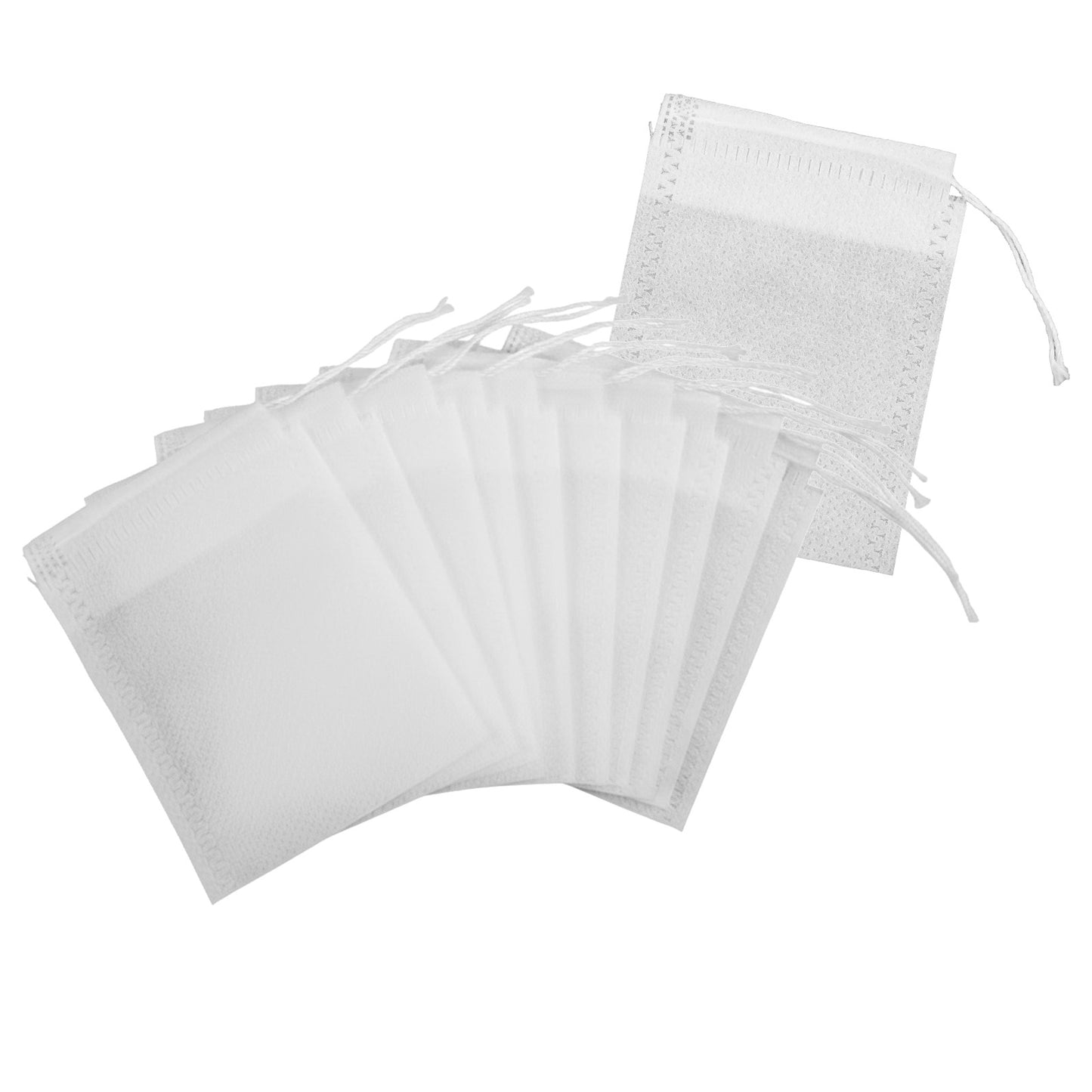 100 Pcs Tea Bags for Loose Leaf Tea Disposable Empty Teas Bags with String DIY Fillable Teas Bag for Coffee Spice 3.15✕2.4 Inch