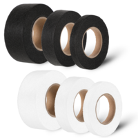 Xthrotsenk 6pcs Iron on Hemming Tapes 1cmx25m, 2cmx25m, 3cmx25m No Sewing Iron on Tape Roll Fabric Fusing Tape Hemming Tape for Clothes Curtains Splicing Fabrics Trousers Collars Bonding DIY Crafts