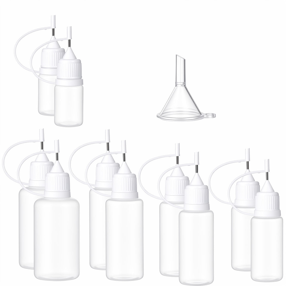 Fibraze 11 PCS Glue Bottles with Fine Tip Fine Tip Glue Applicator