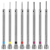 8 Pcs Watch Screwdriver Set, 0.6-1.6 mm Flathead & Phillips Screwdriver