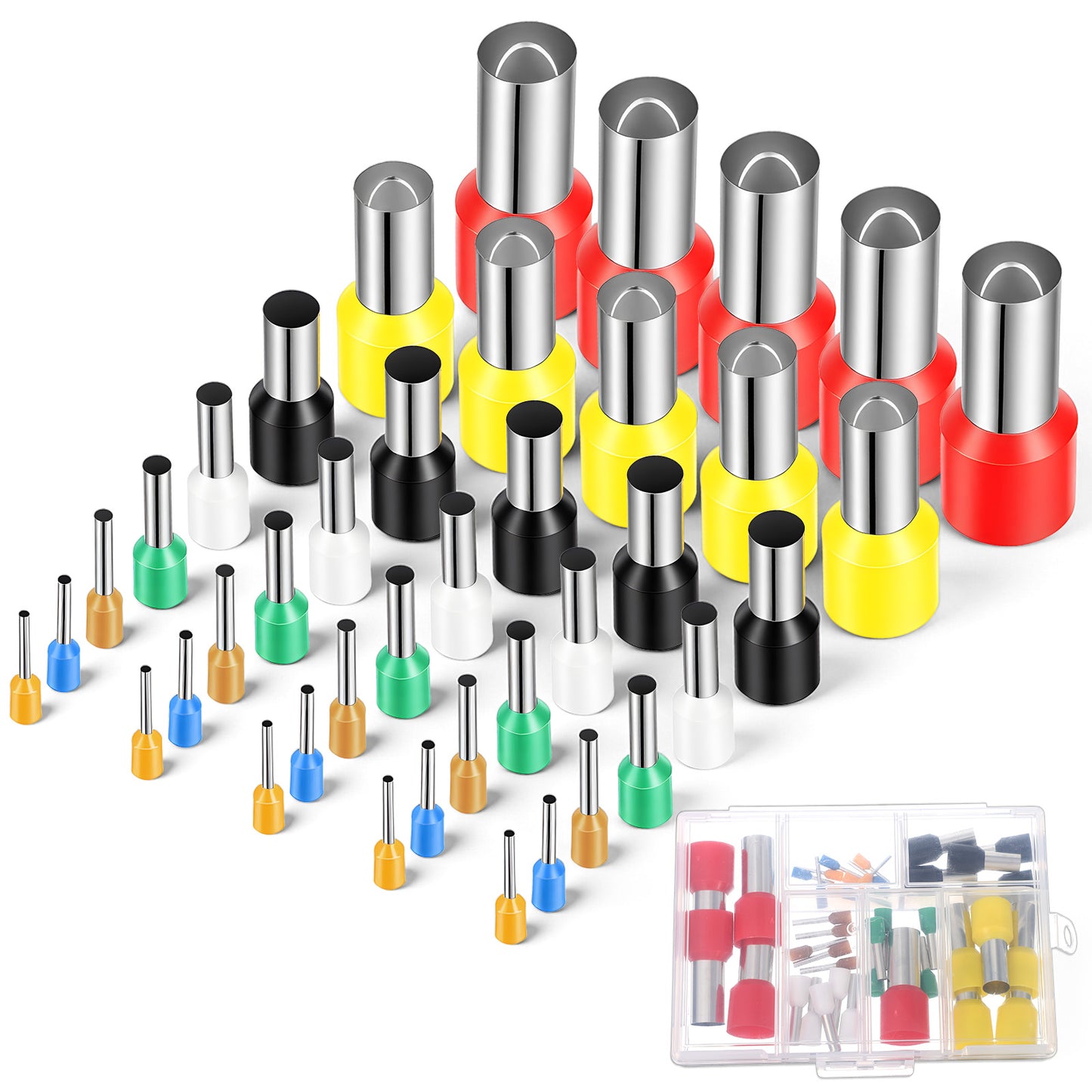 40 Pcs Round Clay Cutters 8 Sizes Stainless Steel Indentation Punch Tools Circle Shape Cutters with Storage Box Ceramics Dotting Baking Ring Mold Cylinder Polymer Clay Tools for Art Craft Decoration