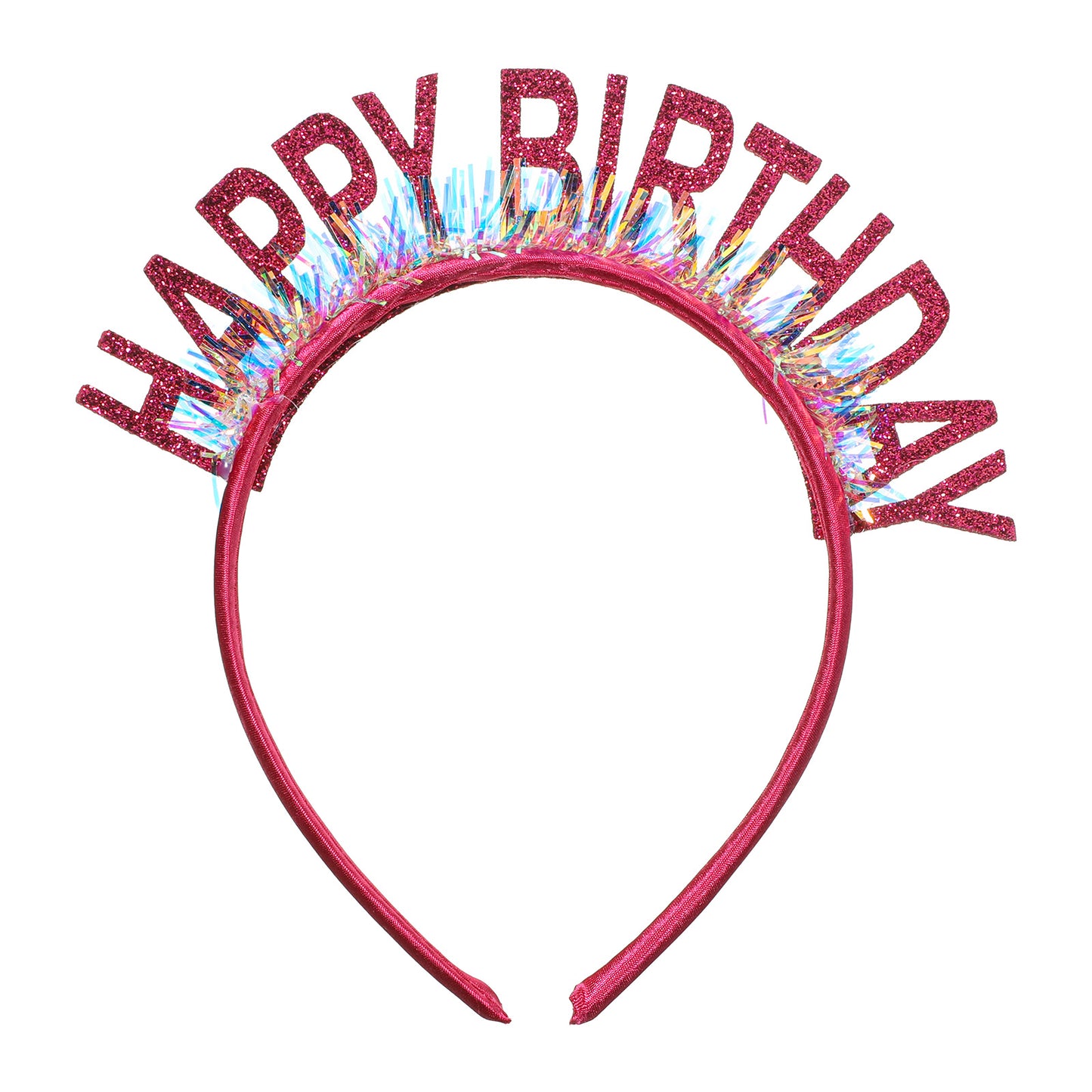 Happy Birthday Crown Tiara for Women, Pink Glitter Letter Tiaras Headband Princess Crowns Baddie Sash Crown Set Birthdays Tiara, Party Favors Supplies Accessories Decorations for Women Birthday