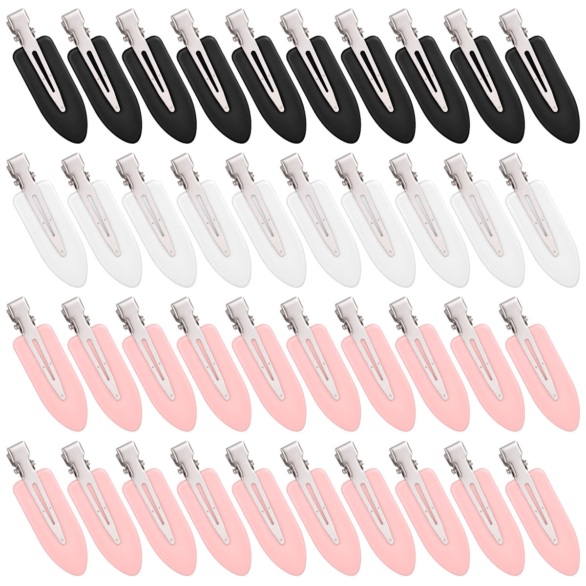 40 Pcs Creaseless Hair Clips for Women Styling, No Bend Clips