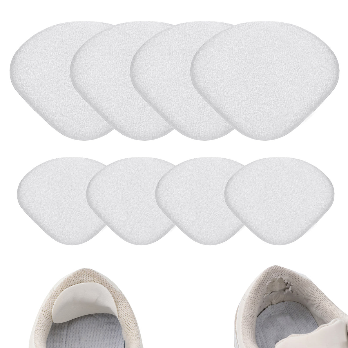 Zelphvt 8 PCS Shoe Heel Patch, 2 Sizes, Self Adhesive, Wear Resistant