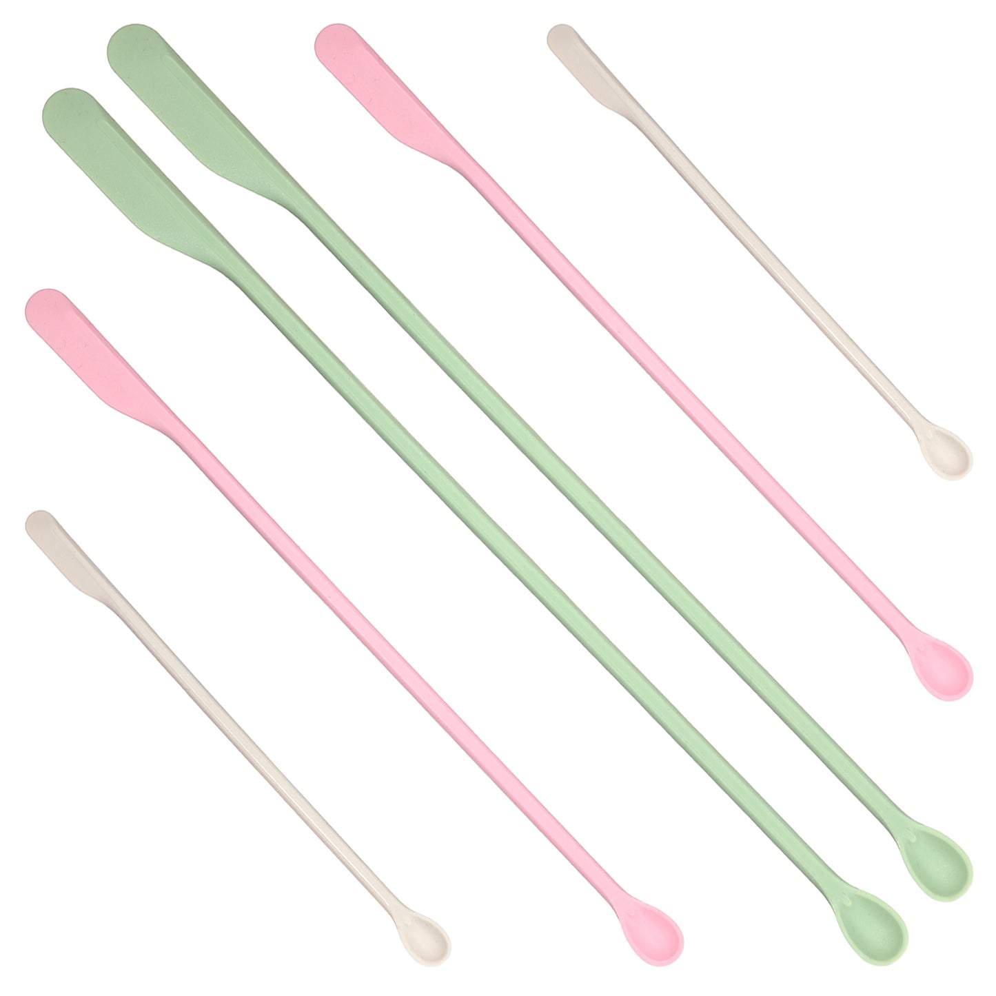 6 Pcs Beauty Spatula, Silicone Makeup Spatula in Mini, Small, Large Sizes Cosmetic Spatulas for Makeup Jars, Lotion Bottles & Kitchen Containers