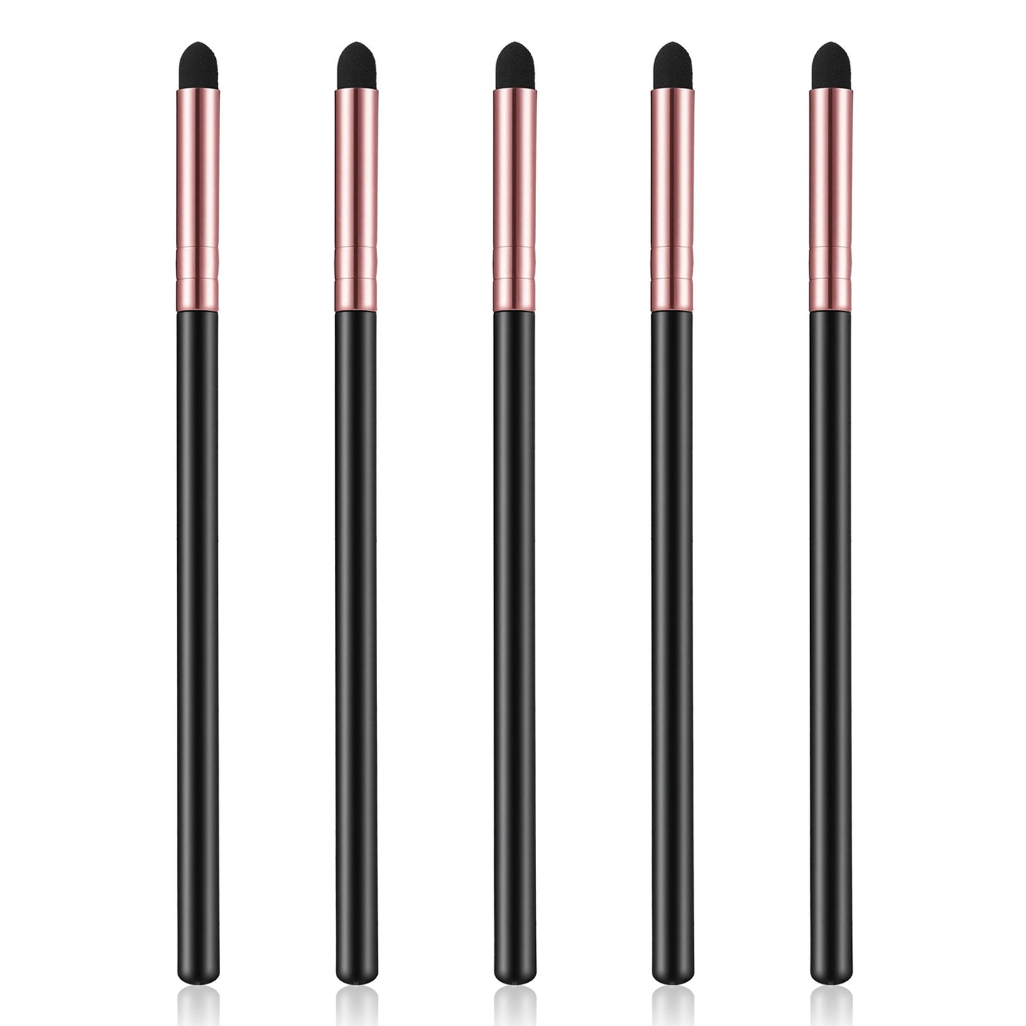 Eyeliner Smudge Brush Pointed Pencil Stick Set, 5 Pcs Eyeliner Smudge Brush Sponge, Soft Eyeshadow Applicators Blending Brush, Professional Sponge Makeup Tool for Women
