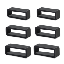 Watch Strap Holder, 6Pcs 18/20/22mm Watch Band Holder Rubber Watch Band Loops Replacement Silicone Watch Band Keeper Retainer Fastener Rings Security Loops for Smart Watch Band Sport Wristband