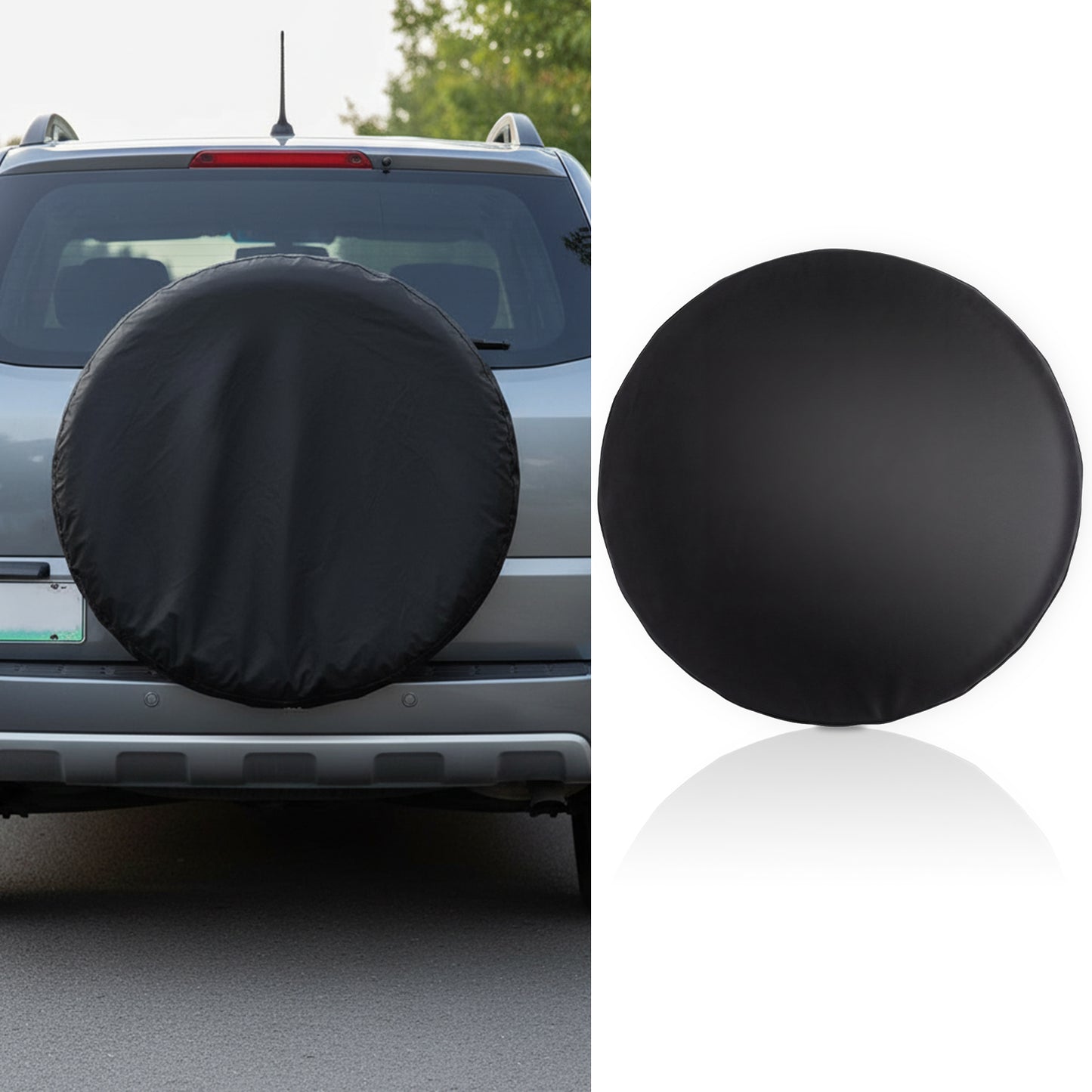 Car Spare Tire Cover, Waterproof Vehicle Spare Wheel Protectors Dustproof Rv Spares Tire Cover Fits 27-29 Inch Tires Diameter for SUV, RV, Truck, Trailer