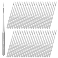 50 PCS Universal Size 90/14 Sewing Machine Needles, Heavy Duty Sewing Machine Needles for Leather Jeans Thickened Fabric Compatible with Kinds of Home Sewings Machines