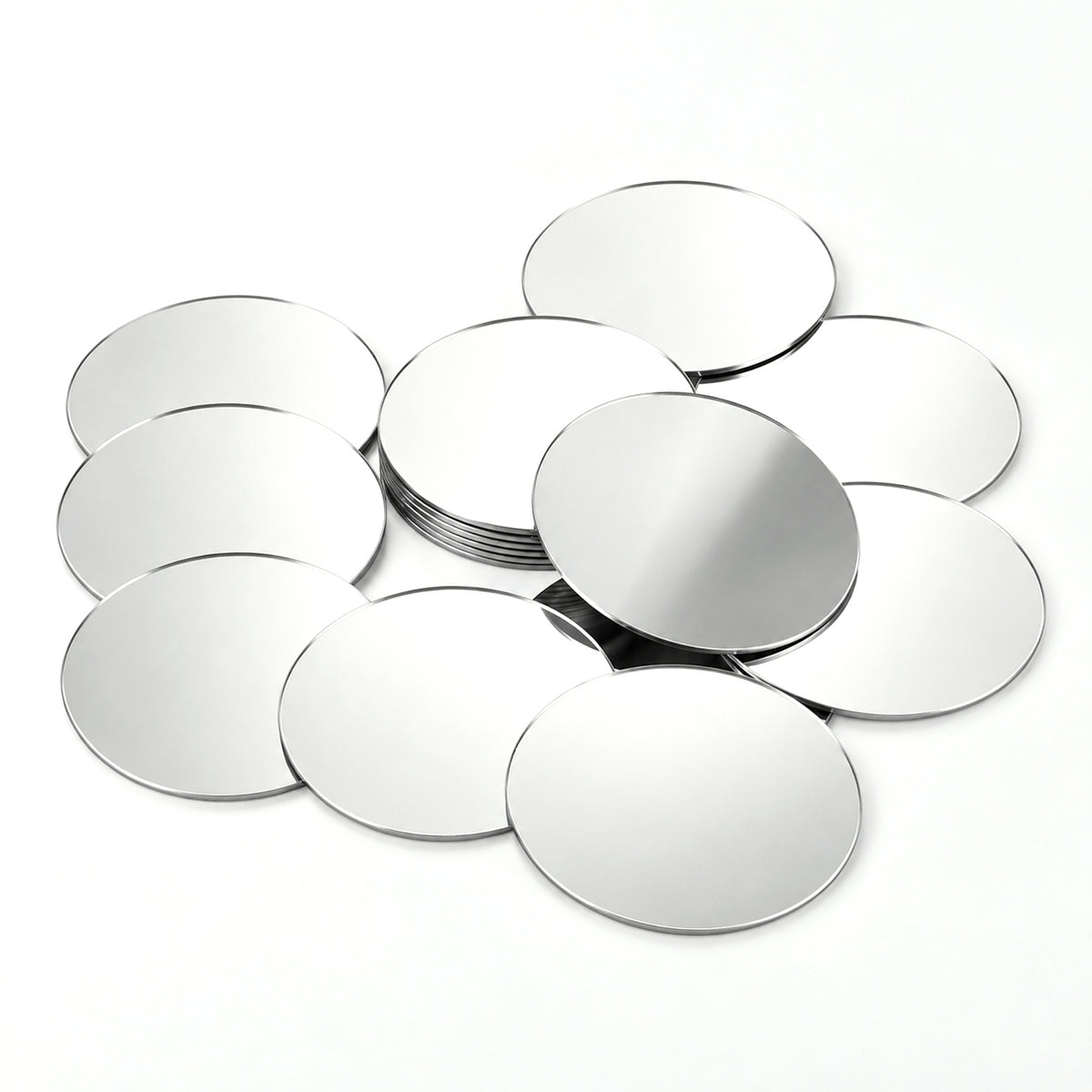 Zyghjort Small Round Mirror, 20 Pcs 3 Inch Acrylic Small Mirrors for Crafts