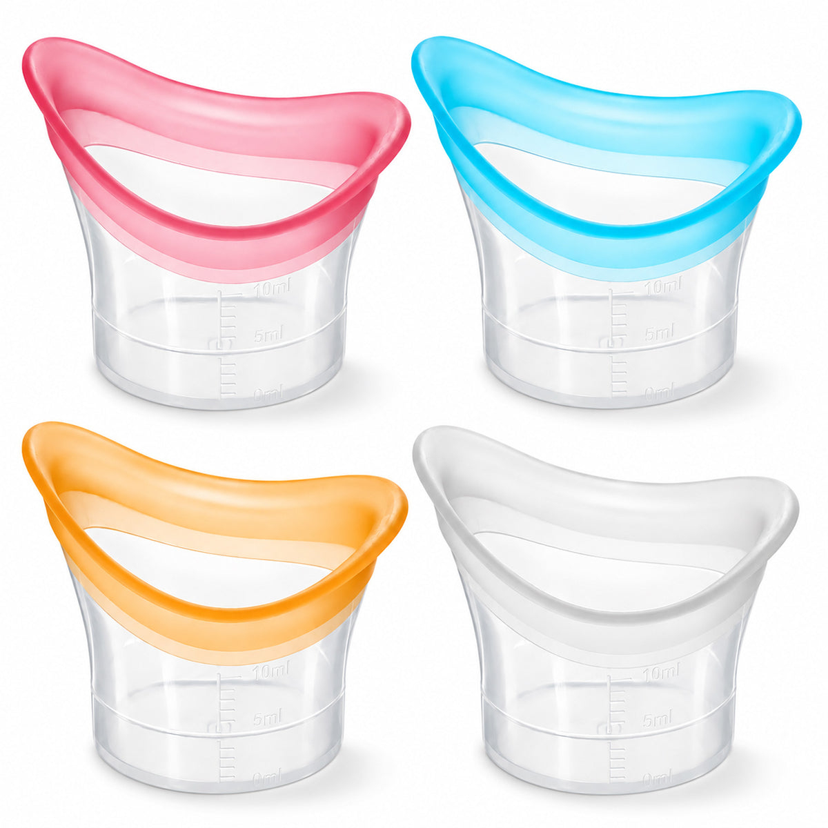 4 Pcs Eye Wash Cup Silicone Eyes Cleansing Cup Reusable Eyes Care Tool