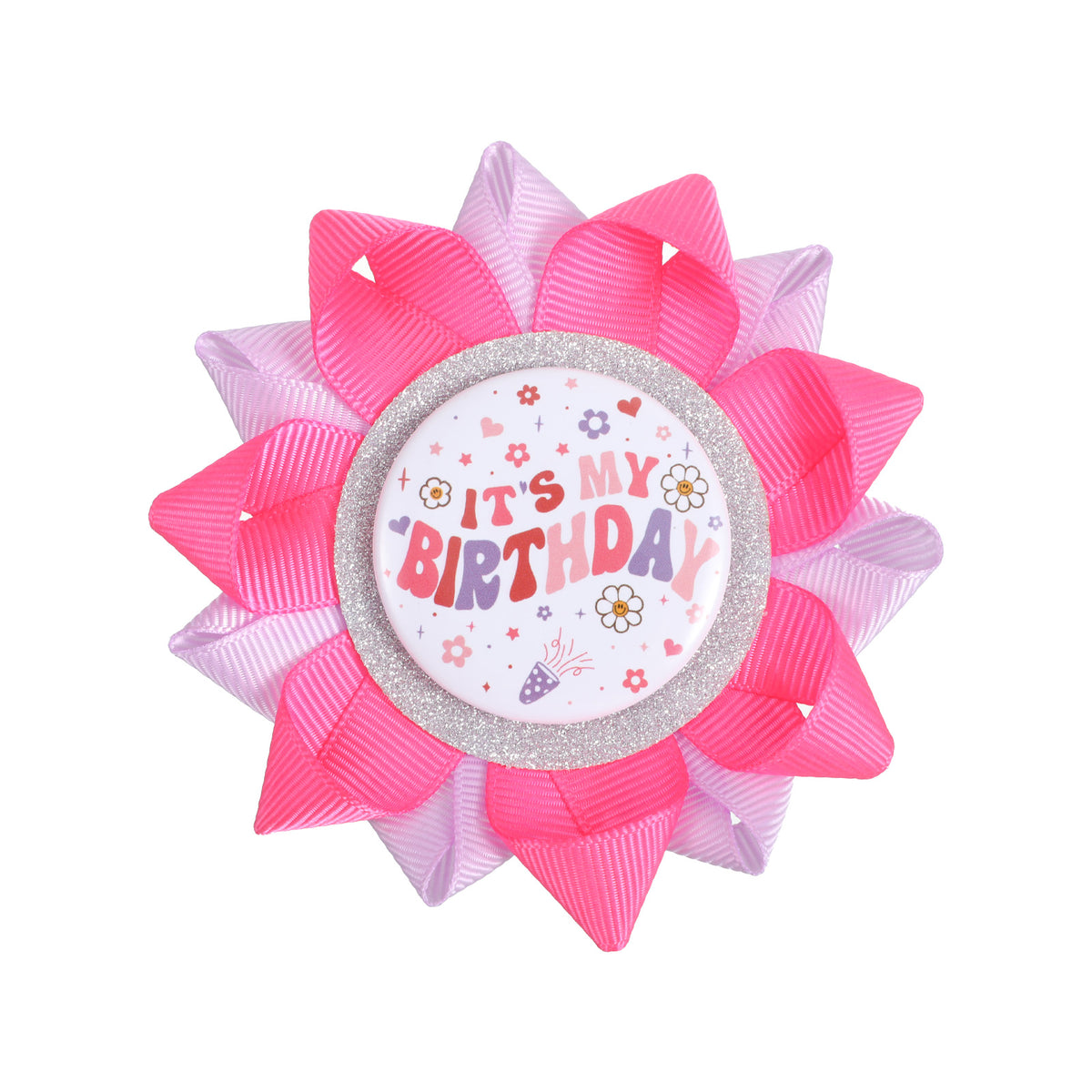 It's My Birthday Tinplate Badge, Handmade Birthday Girl Button (3.8In)