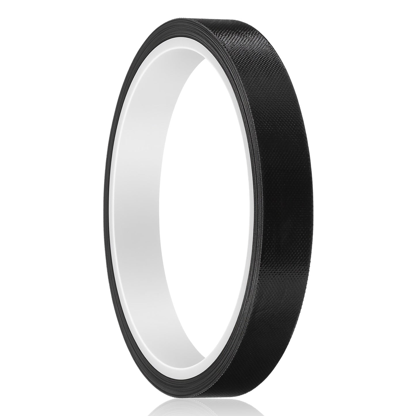 Jxiwfvl 1 Roll Heat Resistant Tape, High Temperature Heat Transfer Tape PTFE Film Adhesive Tapes Waterproof Smooth Surface 1/2" Width, 10m / 33ft Length, Black 0.5" Width