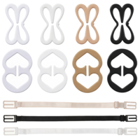 Qulkws 12 Pack Bra Strap Clips Bra Strap Holders Bras Clips to Make Racerback Adjustable Conceal Bras Clip for Full Cup Size Ballet Dance Cleavage Control