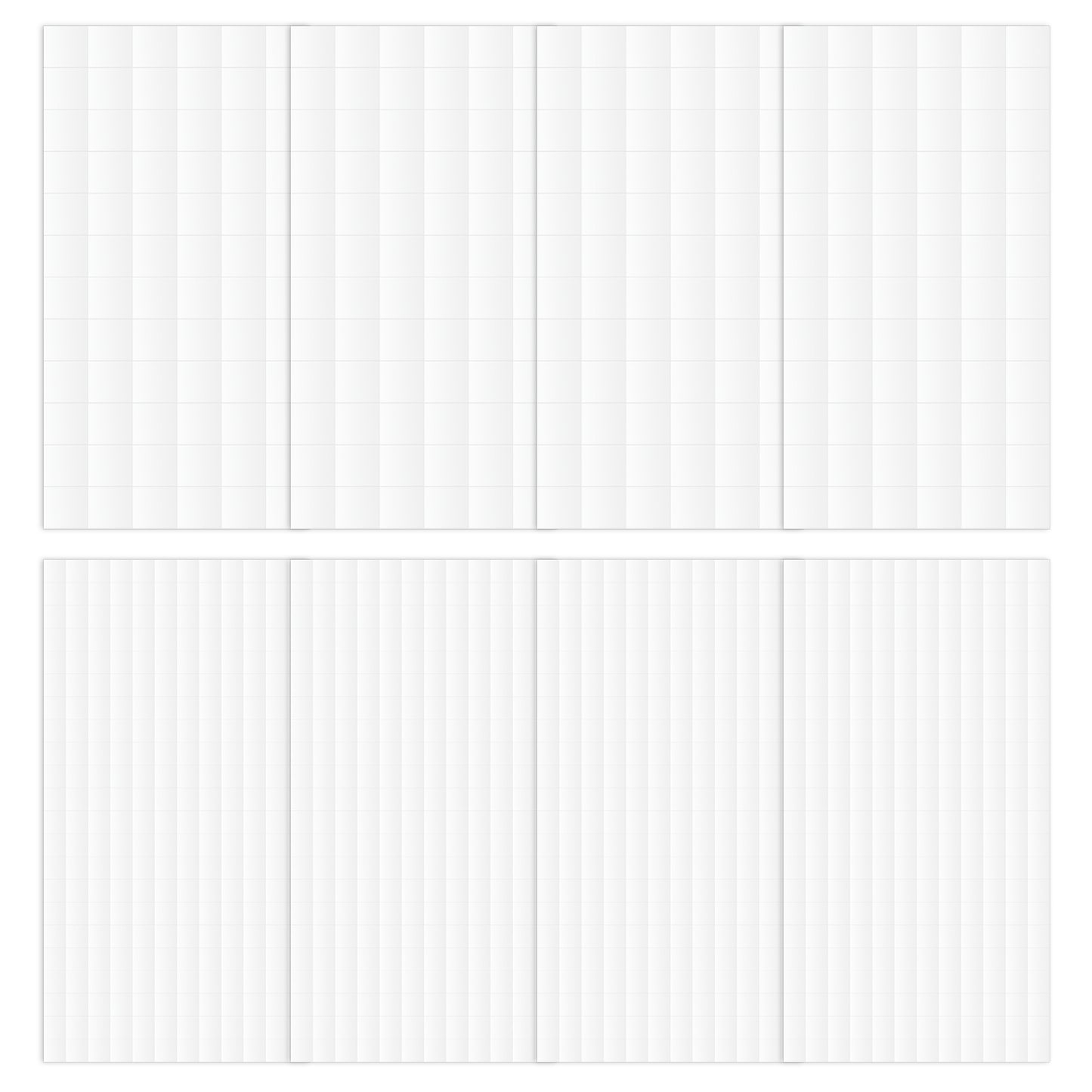 Xthrotsenk 8 Sheets Foam Adhesive Squares Foam Squares Double Sided Foam Tape for Crafts Foam Dots Squares 3D Pop Foam Square Mount Dual-Adhesive for DIY Arts Crafts (0.47in/12mm, 0.24in/6mm)