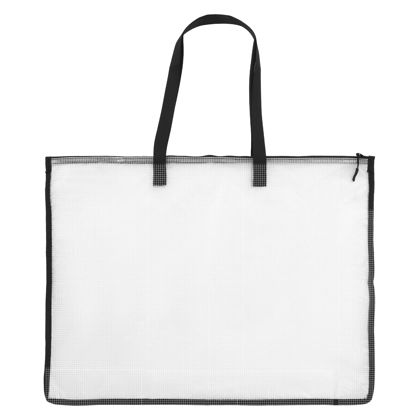 SynHHergyx Art Portfolio Bag, 23 x 35 Inch Portfolio Folder for Artwork Large Clear Mesh Storage Bags with Handle and Zipper for Posters, Bulletin Boards, Scrapbooks, Keepsake, Art Supplies