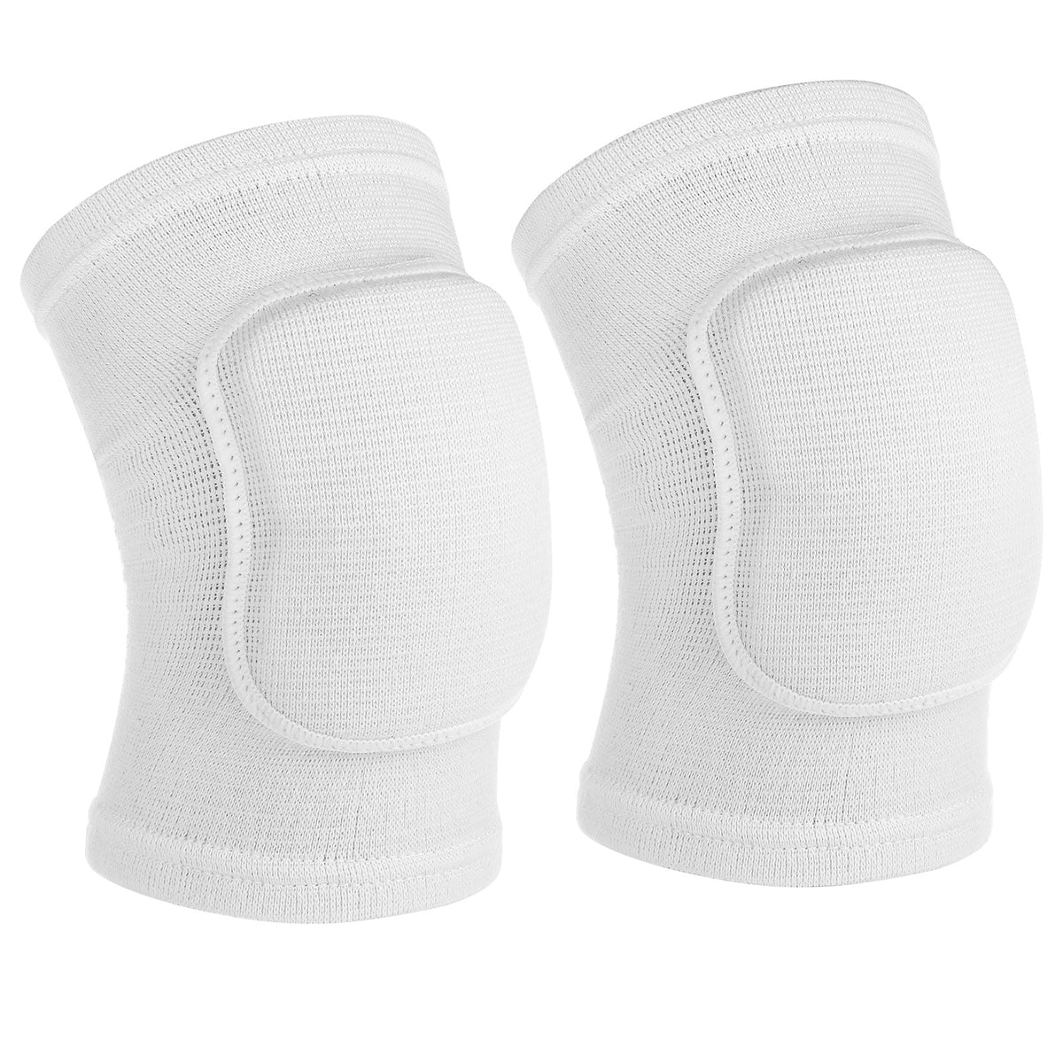 1 Pair Tandem Volleyball Elbow Pads Arm Brace-Pads Elbow-Protector Strap for Kids, Men, and Women - Fitness Arm Knee Protector Elbow Pads for Volleyball (White)