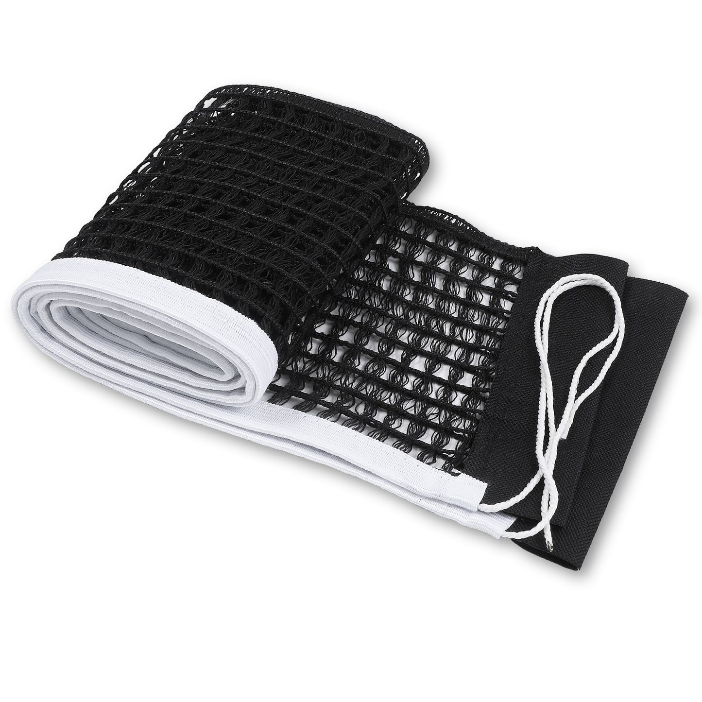 Table Tennis Net Replacement Durable Stable Nylon for Indoor Outdoor School Gym, Black