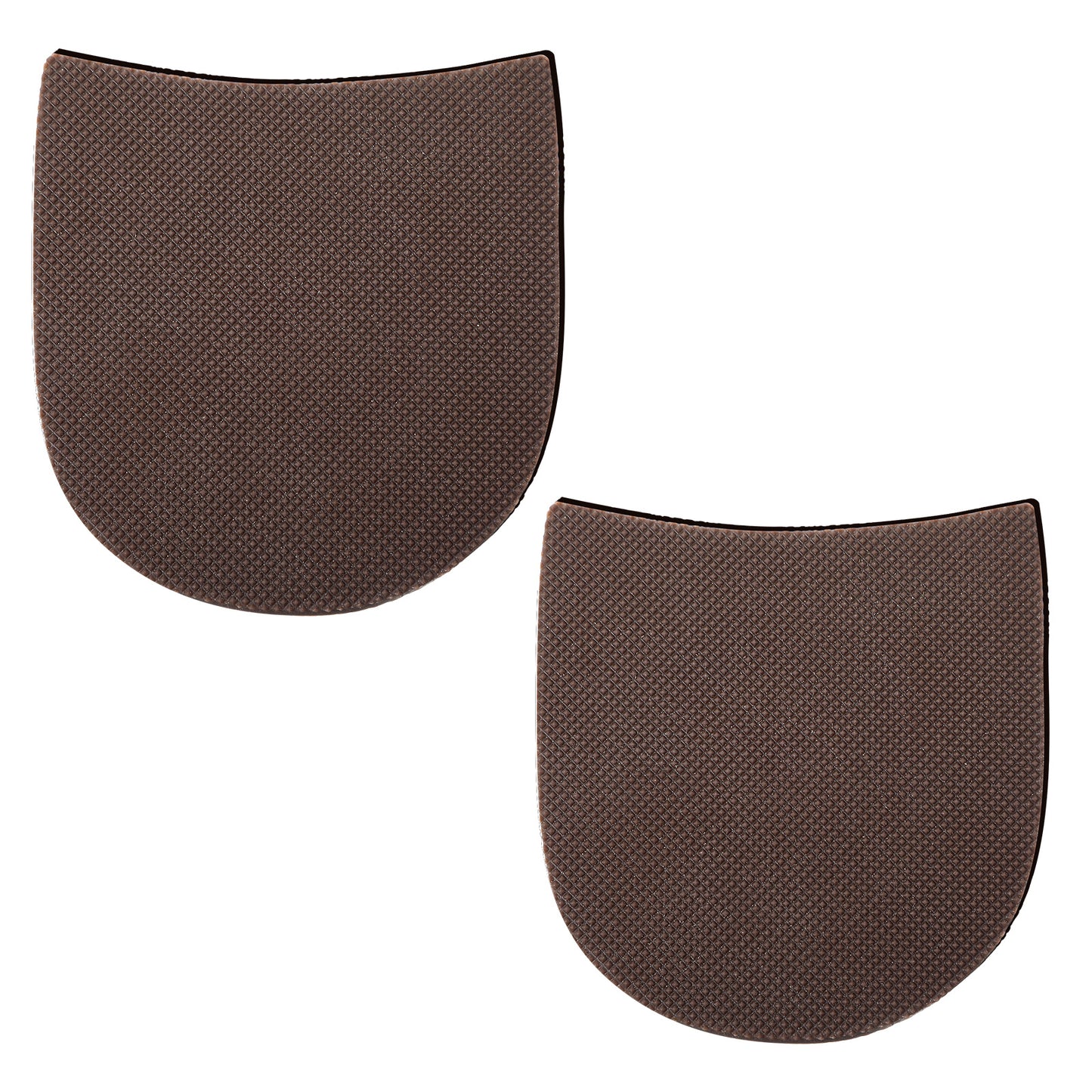 Shoe Repair Rubber Heel Replacement, Boot Heel Replacement Repair Heels Anti-Slip Heels Pads for Men's and Woman's Boots, 5/32 Inch (4mm) Thick, 1 Pair Brown