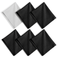 Skrfren 6 PCS Glasses Cleaning Cloth, Microfiber Cleaning Cloths Screen Cleaner Lint Free and Ultra Fine Cleanings Cloths for Glasses, Screens, Tablets, Spectacles (15 x 18 cm)