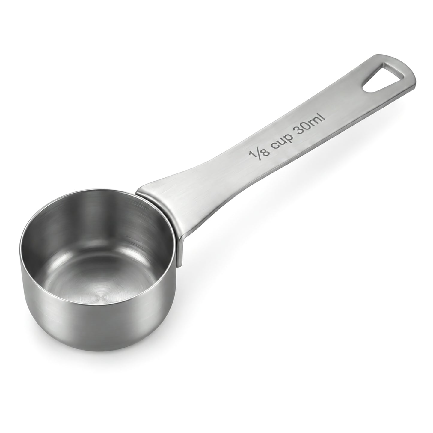 1/8 Cup 30ml Single Measuring Spoon, Stainless Steel Measuring Spoon Multi-Purpose Coffee Scoop Reusable 2 Tablespoon with Long Handle for Coffee, Tea, Sugar & Baking Home Restaurant