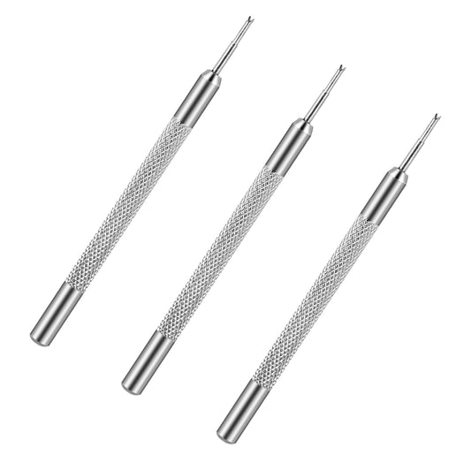 Watch Strap Removal Tool, 3 Pcs Professional Watch Pins Removal Tool Stainless Steel Watch Spring Bar Pins Replacement Tool Watch Band Adjustment Tool Kit for Watch Repairing, Fixing, Sizing