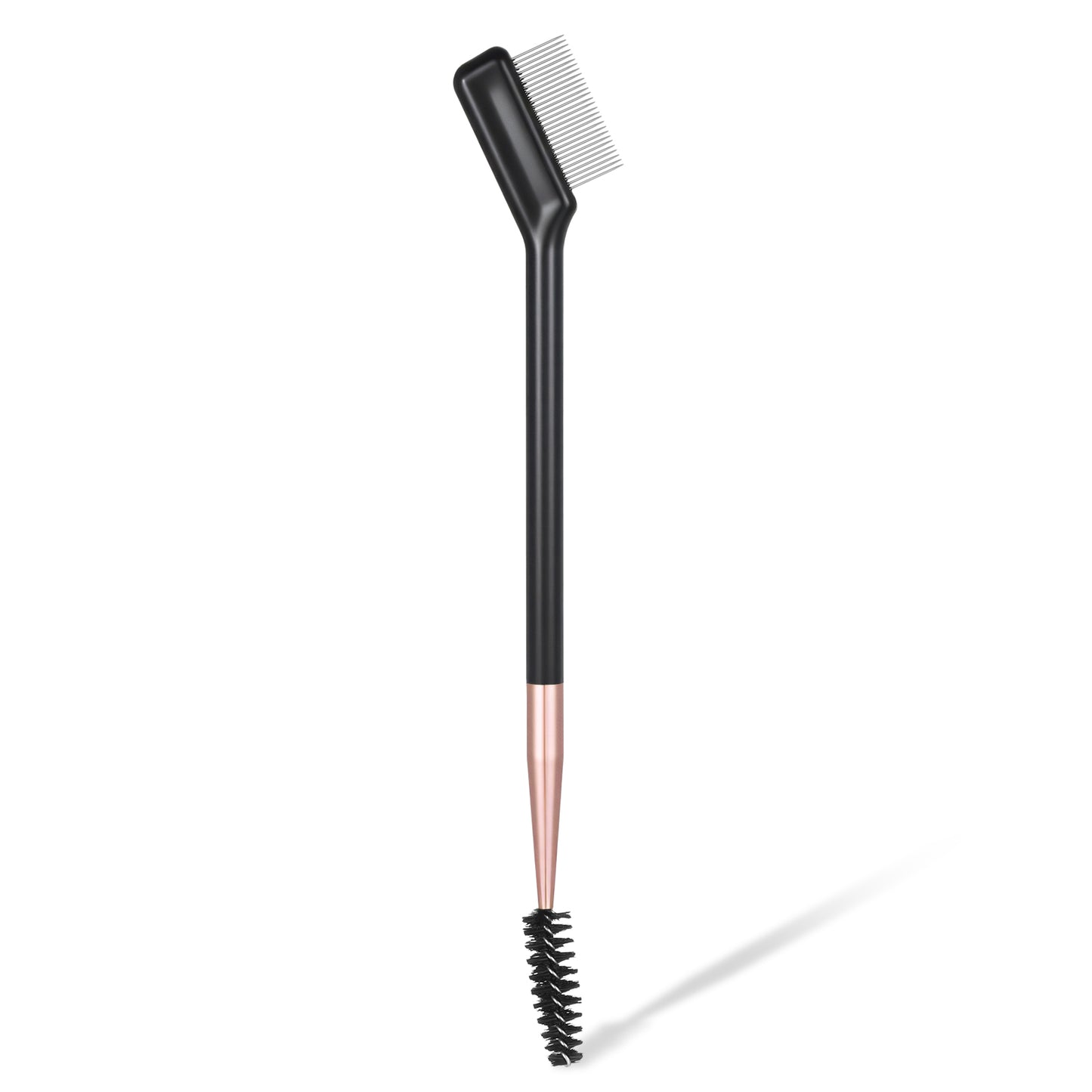 Dual-Ended Eyelash Comb and Eyebrow Brush, Professional Lash Separator Tool for Grooming, Portable Eyelash Brush for Travel, Home, and Professional Salon Use, Removes Mascara Clumps and Defines Brows