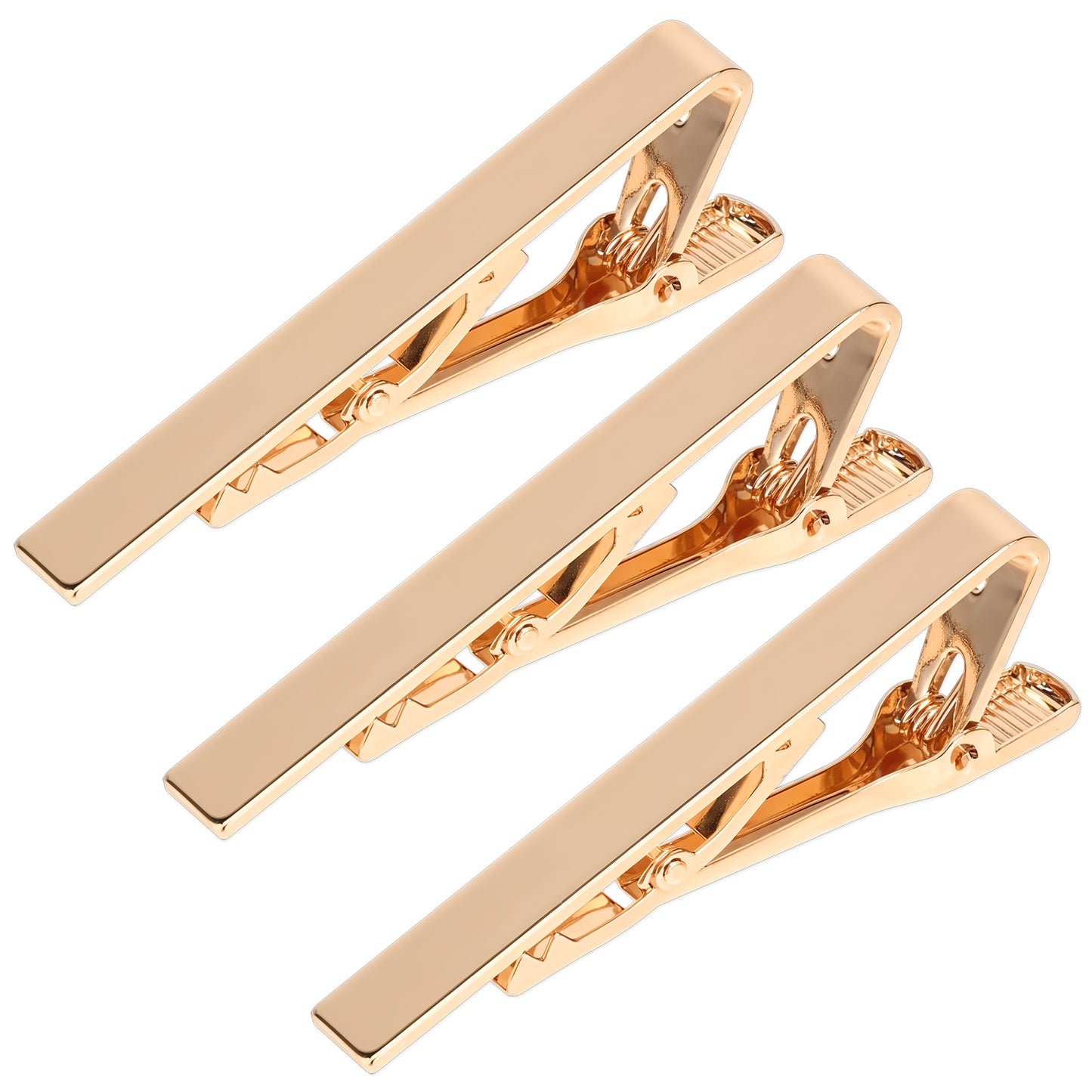 Tie Clips for Men, 3 Pcs Men's Tie Clips Stainless Steel Tie Clips Classic Tie Bar Clip Necktie Tie Bars Tie Pins for Business Wedding Anniversary Men Accessories
