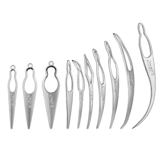 10 Pcs Interlocking Tool for Locs Metal Sisterlock Retighten Tool Silver Crochet Hook Hair Locking Tool for Maintaining Dreadlock Hair Extensions Styling Dreads Hair Tightening