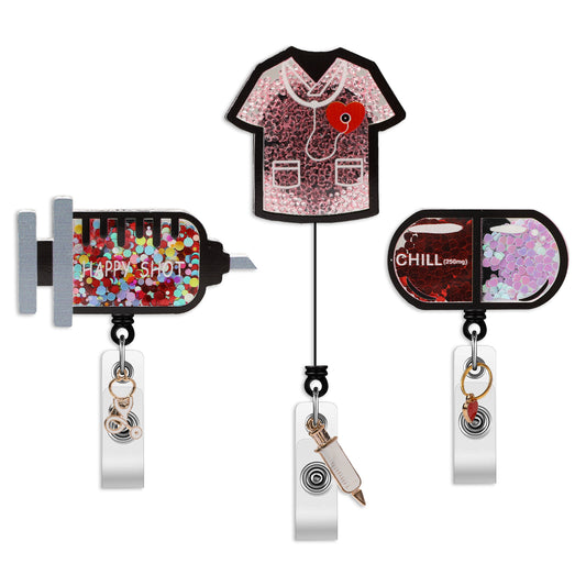 Nurse Shaker Badge Holder