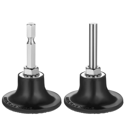 2 PCS 2 Inch Sanding Discs Holder Roll Lock Disc Pad Change Disc Adapter with 1/4" Shank Sanding Polishing Grinding Tool Accessories for Die Grinder Power Drill Driver