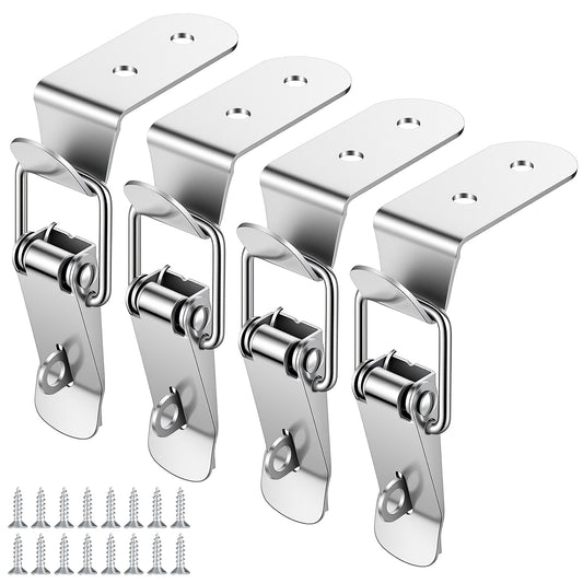 90-Degree Angle Latch 4 Pcs Stainless Steel Spring Loaded Toggle Latch with Screws