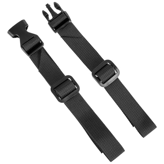 2 Pcs Backpacks Chest Straps Black Replacement Backpack Waist Strap Adjustable Sternum Straps Chest Belt with Quick Release Buckle for Hiking Camping