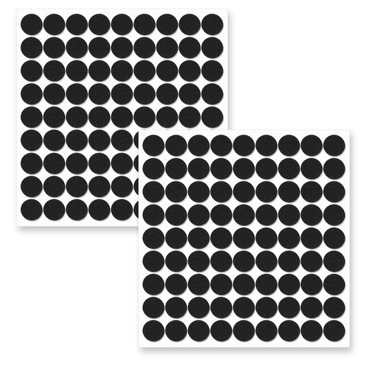 162Pcs 2.5cm Felt Pads for Chair Legs 1" Round Felt Furniture Pads Non Slip Self Adhesive Chair Felts Pad for Hardwood Floors Furniture Foot Feet Pad Black Table Leg Padss