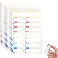 160 Pcs Waterproof Name Labels Bottle Labels Name Stickers Self-Adhesive Label Stickers Names Tags for Home Kitchen Office Supplies Water Bottles Multicolour Simple Style