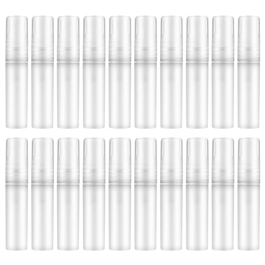 EupHHonycs 20 PCS Mini Spray Bottle, Travel Spray Bottle 5ml Plastic, Fine Mist Refillable Mini Perfume Bottle, Small Sample Containers, Perfume Travel Refillable, Clear