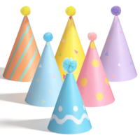 Exircy 6 PCS Mini Party Hats for Toy Animals, Adjustable Pet Birthday Hat Cute Small Animals Hat Colorful Cat Hats with Pom Poms for Puppy Kitten Rabbits Small Animal Decoration